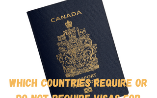 Which countries require or do not require visas for Canadians?