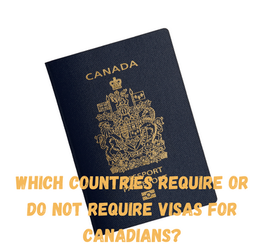 Which countries require or do not require visas for Canadians?